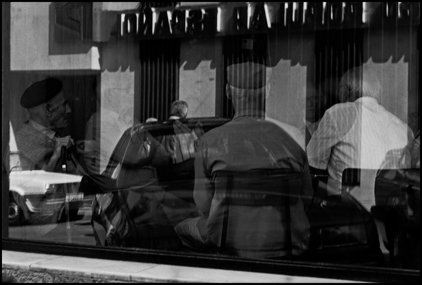  Through the restaurant window